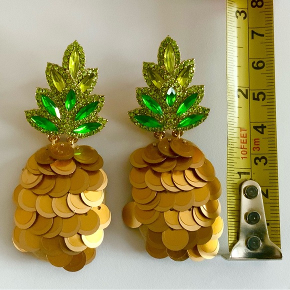 KATE SPADE BY THE POOL PINEAPPLE EARRINGS - Picture 3 of 5